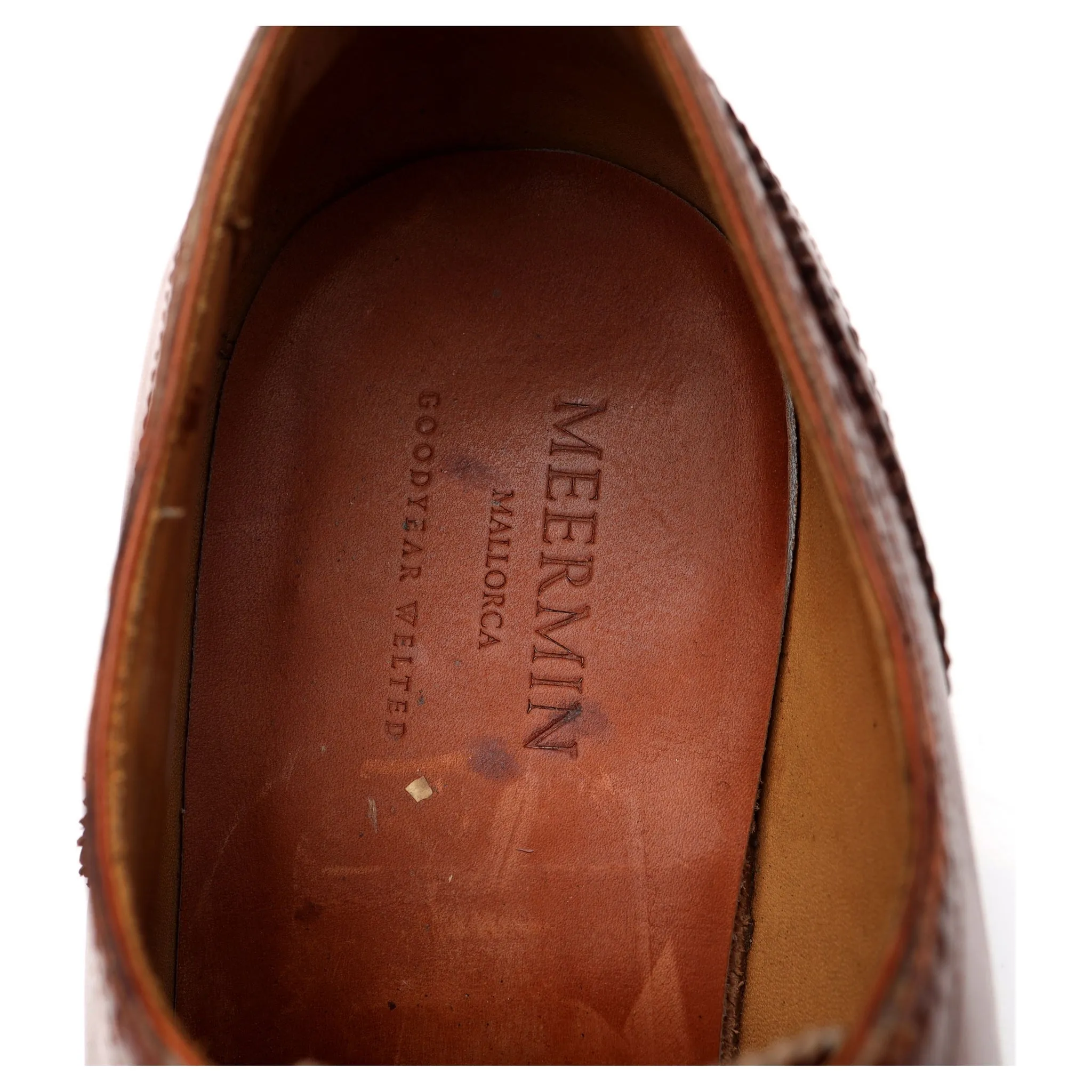 '101565' Tan Brown Leather Oxford UK 8