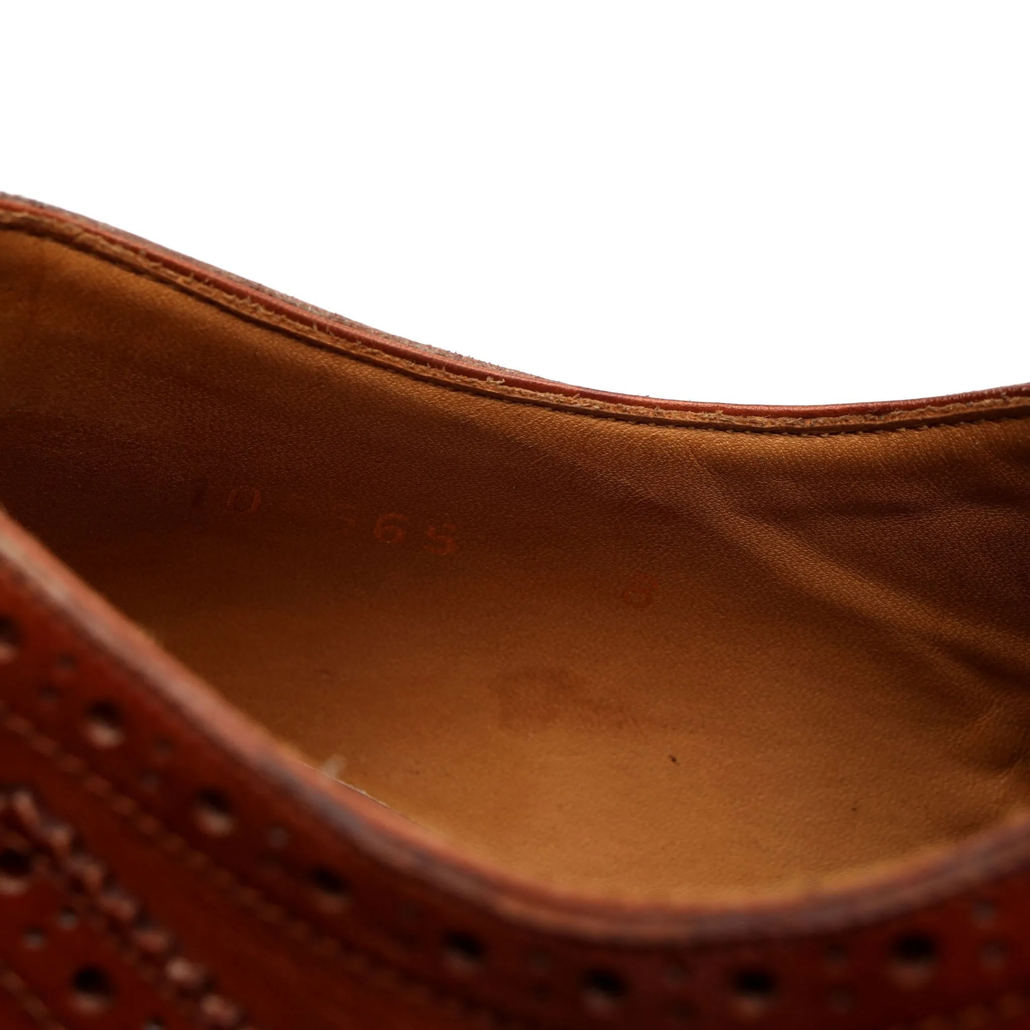 '101565' Tan Brown Leather Oxford UK 8