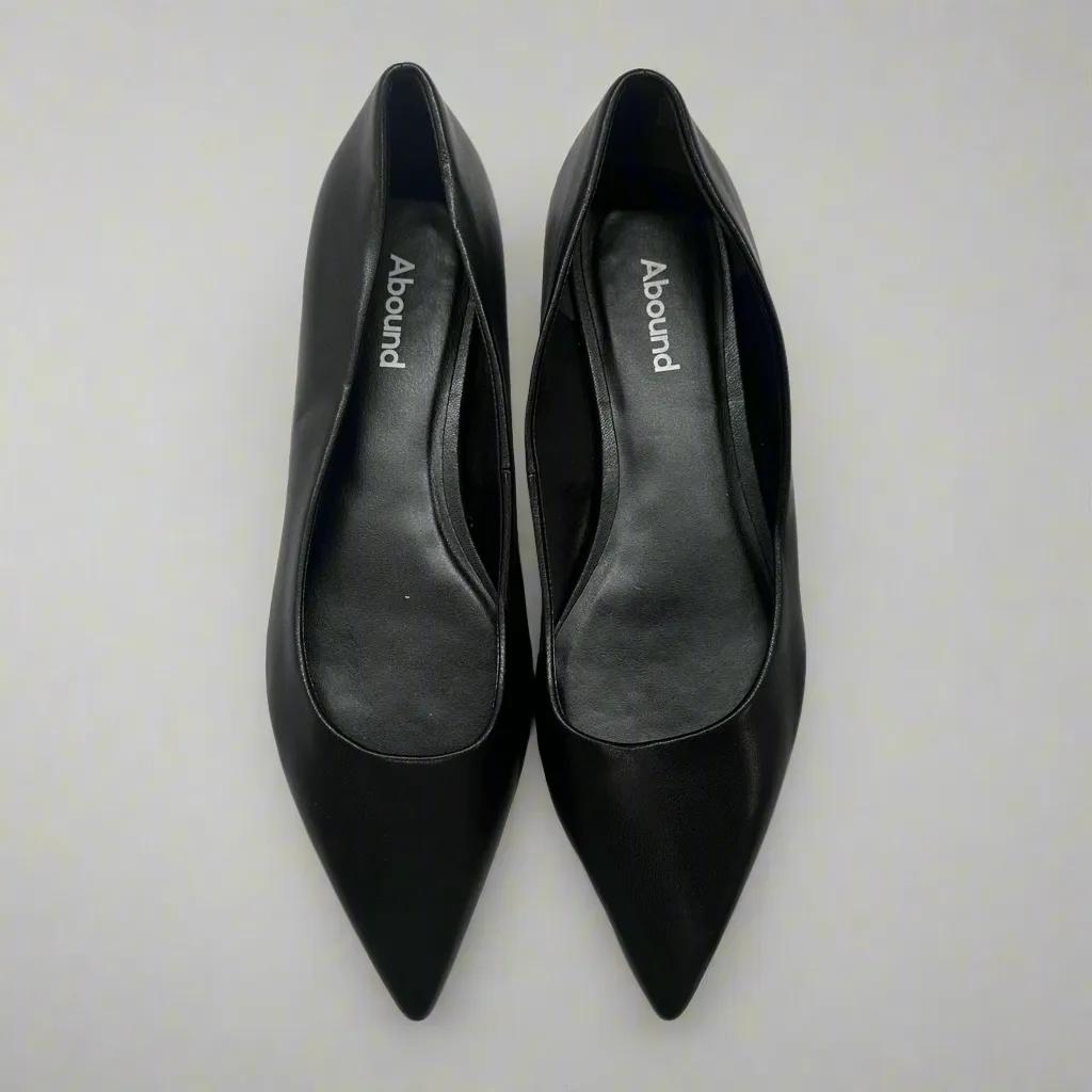 Abound Women’s Black Pointed Toe Flats - Size 8 - New Without Box