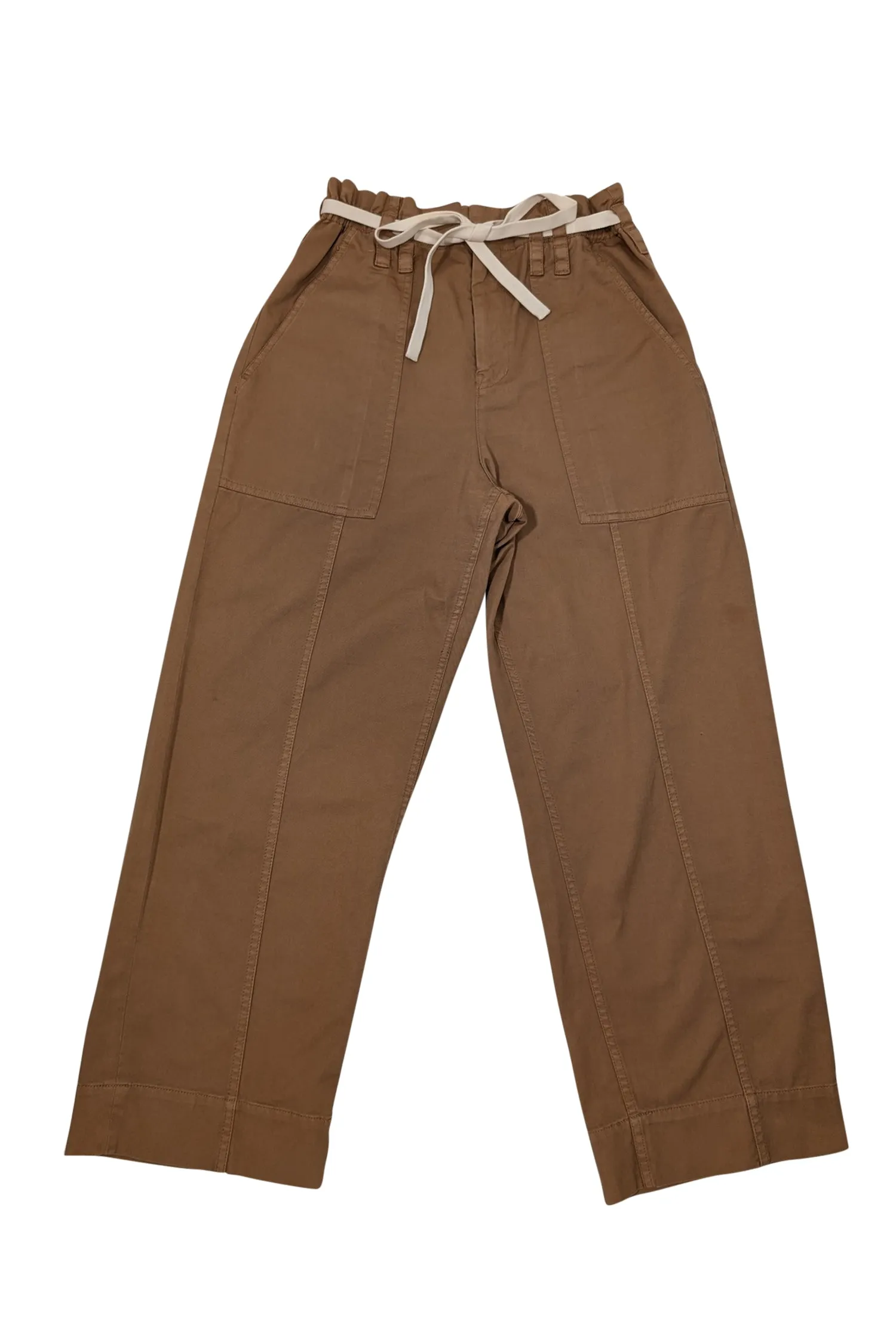 A.L.C. - Camel Brown Cotton Paperbag Waist Pants Sz 8