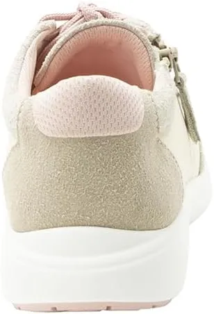 Alegria Women's Eazeer Lightweight Fashion Sneaker with Cork Footbed for Arch Support and Side Zipper for Easy Slip On and Off