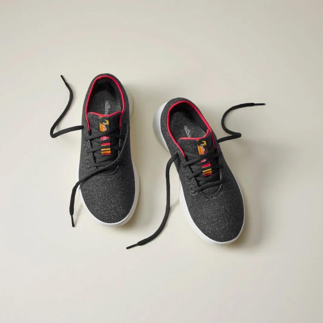 Allbirds Wool Runners Go - Natural Black/Kea Red (Natural White Sole)