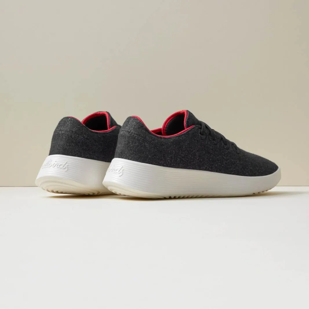 Allbirds Wool Runners Go - Natural Black/Kea Red (Natural White Sole)