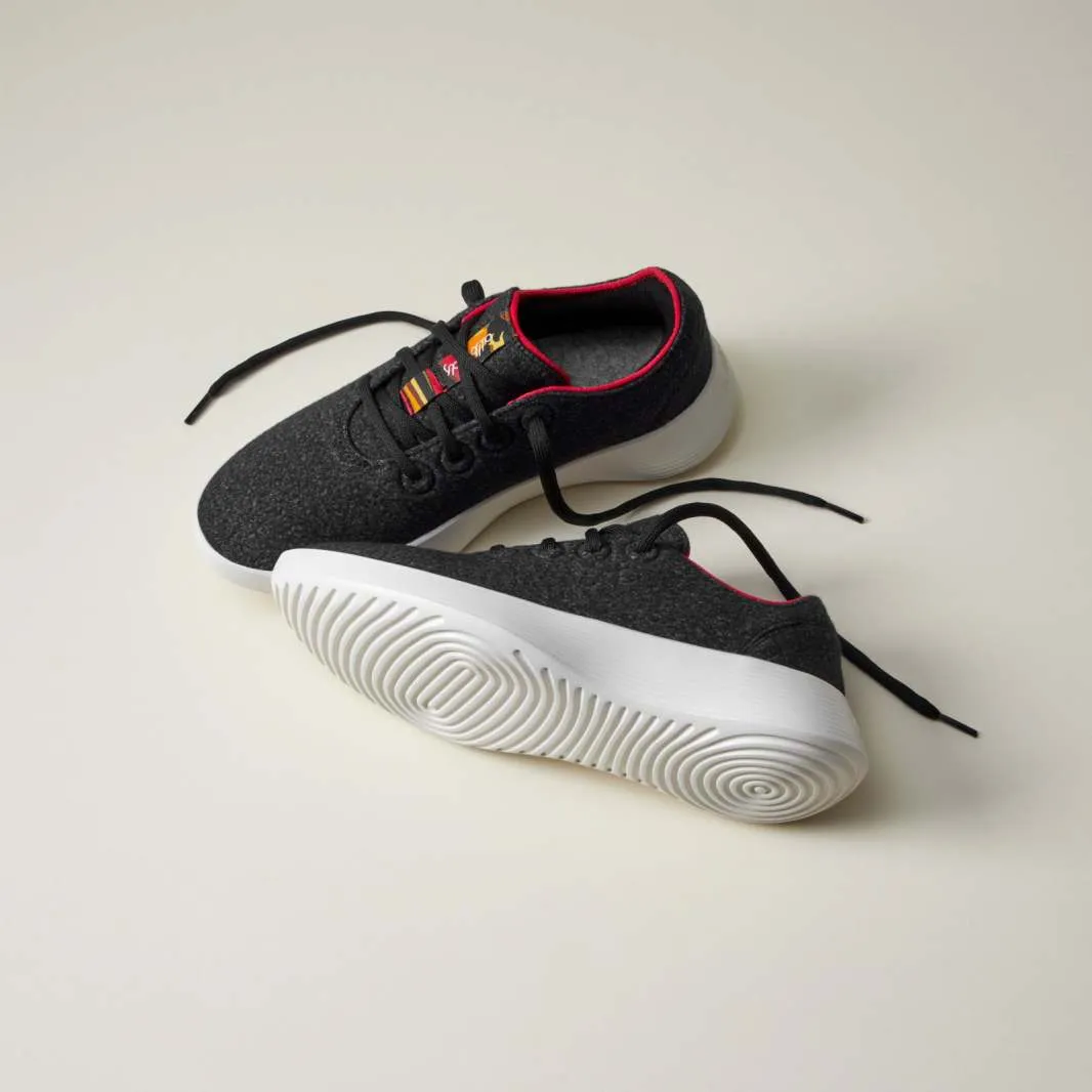 Allbirds Wool Runners Go - Natural Black/Kea Red (Natural White Sole)