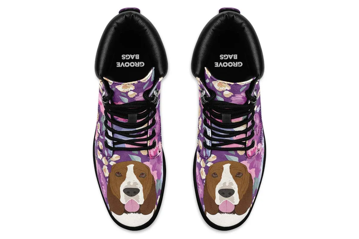 Basset Hound Dog Portrait Classic Vibe Boots