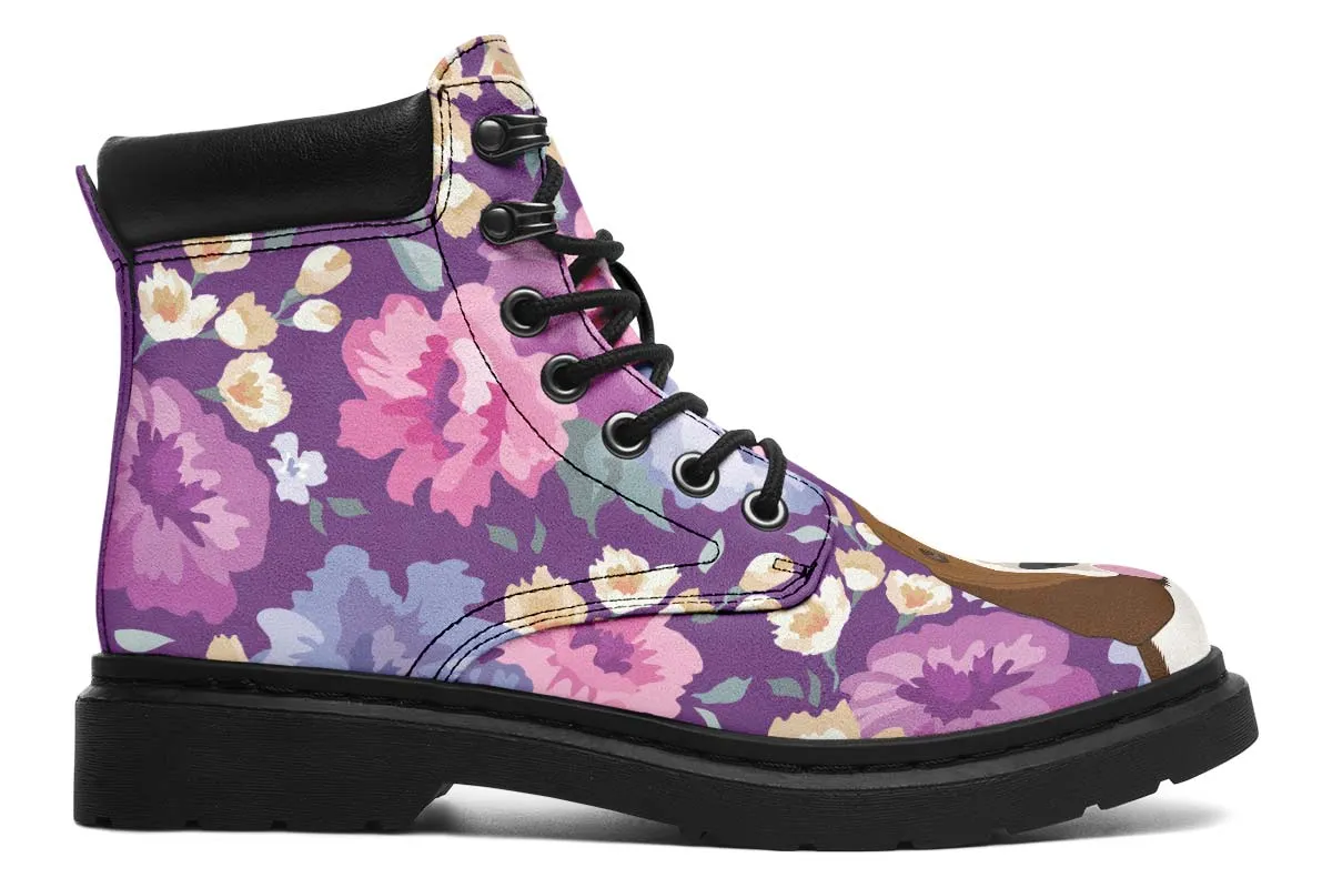 Basset Hound Dog Portrait Classic Vibe Boots