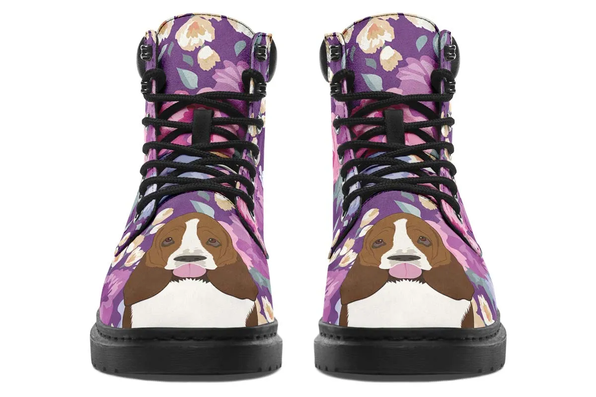 Basset Hound Dog Portrait Classic Vibe Boots