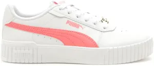 Big Kid's Puma Carina 2.0 Charmed JR Puma White/Passionfruit (398033 01) - 6