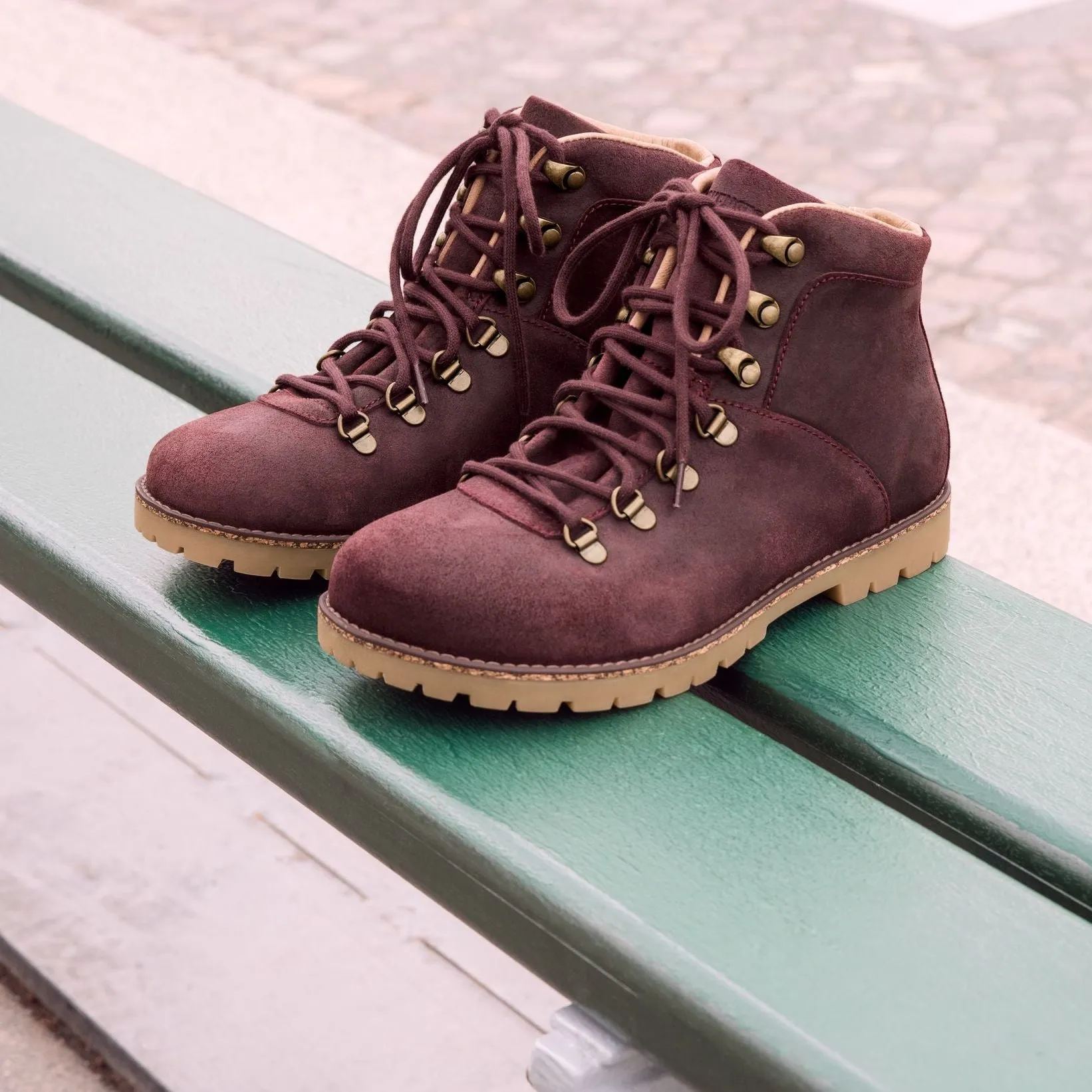 Birkenstock Jackson burgundy suede