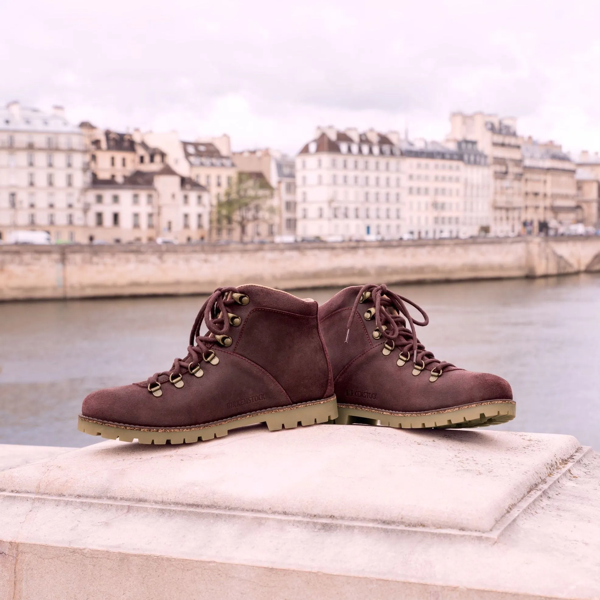 Birkenstock Jackson burgundy suede