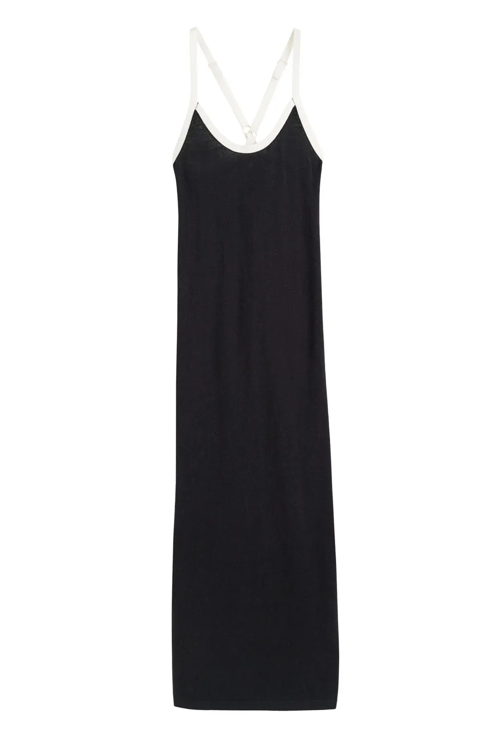 Black Cotton-Linen Summer Dress