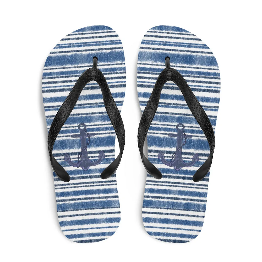 Blue Marine Stripe sandals