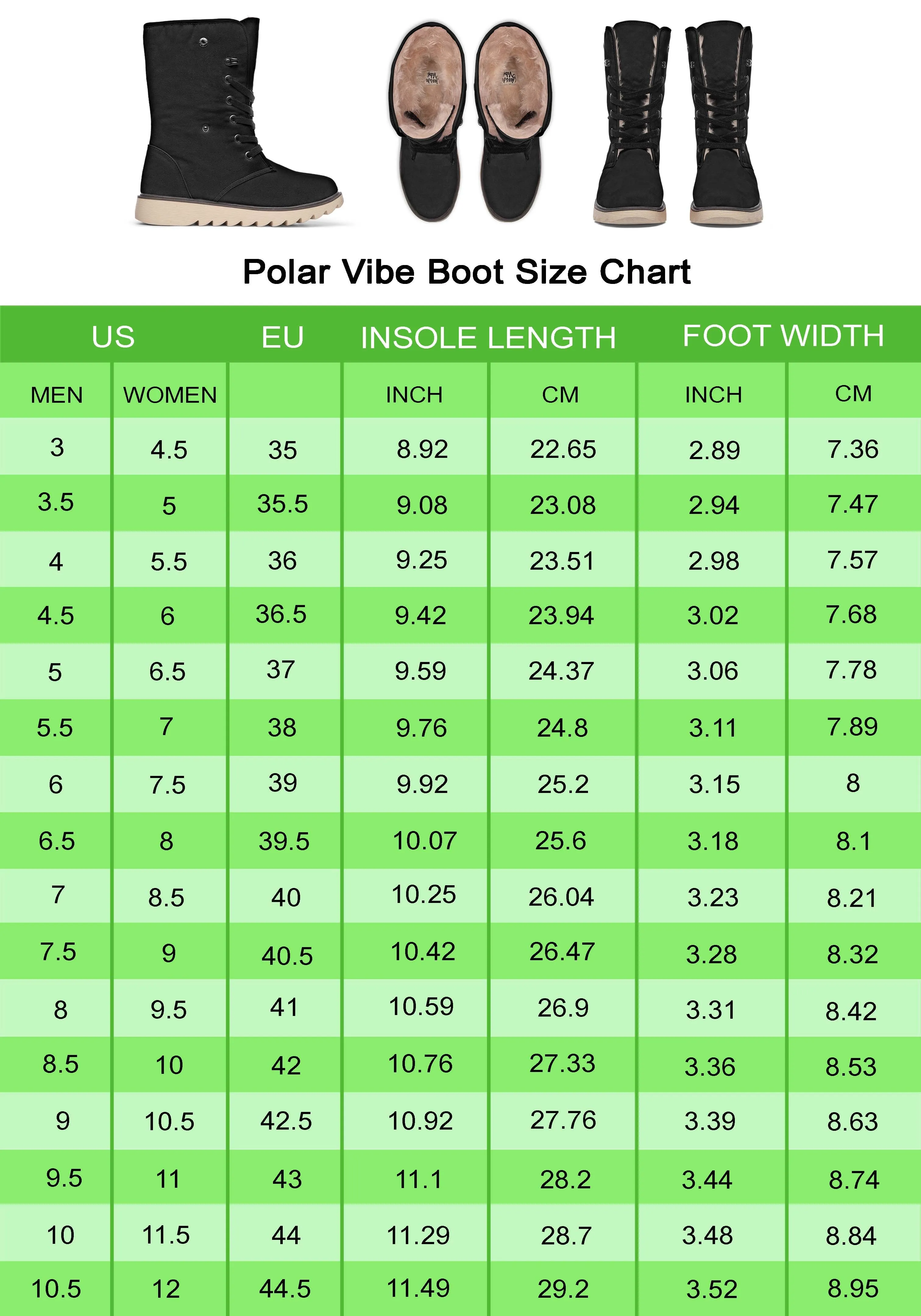 Border Collie Flower Polar Vibe Boots