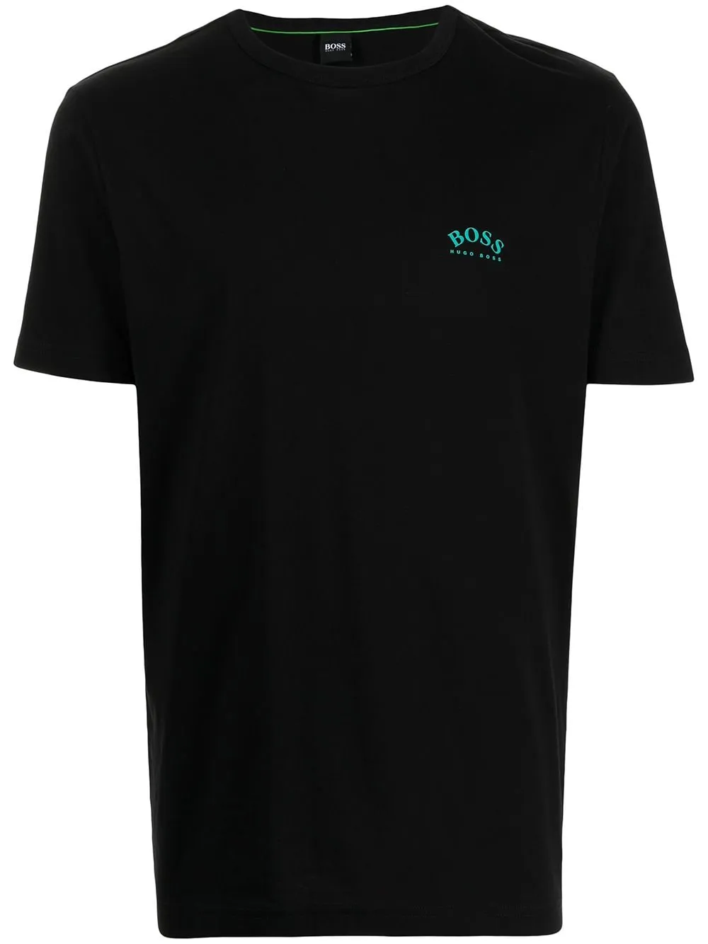 BOSS Curved Logo T-Shirt Black/Blue