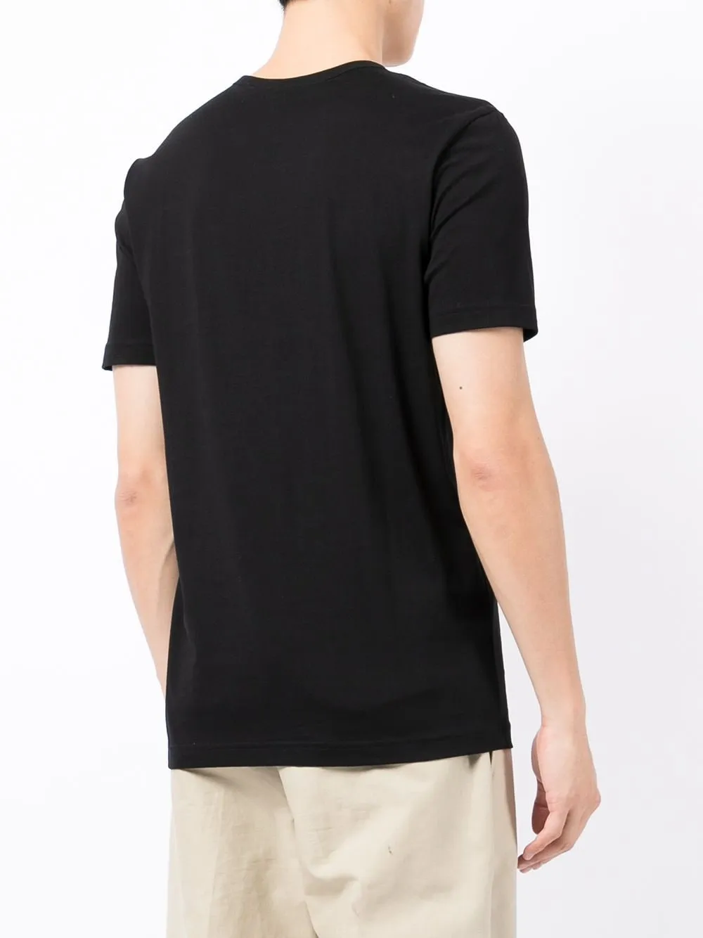 BOSS Curved Logo T-Shirt Black/Blue