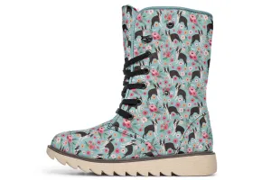 Boston Terrier Flower Polar Vibe Boots