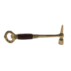 Brass Ice Hammer and Bottle Opener