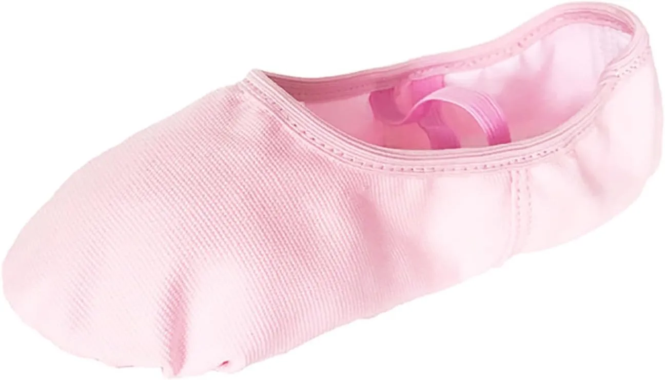 Canvas Ballet Dance Shoes Girls Ballet Shoes Stretch Split Sole for Perform Dance Yoga Ballet Shoes for Toddler Girls