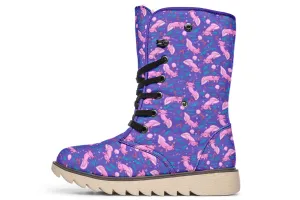 Cartoon Axolotl Polar Vibe Boots