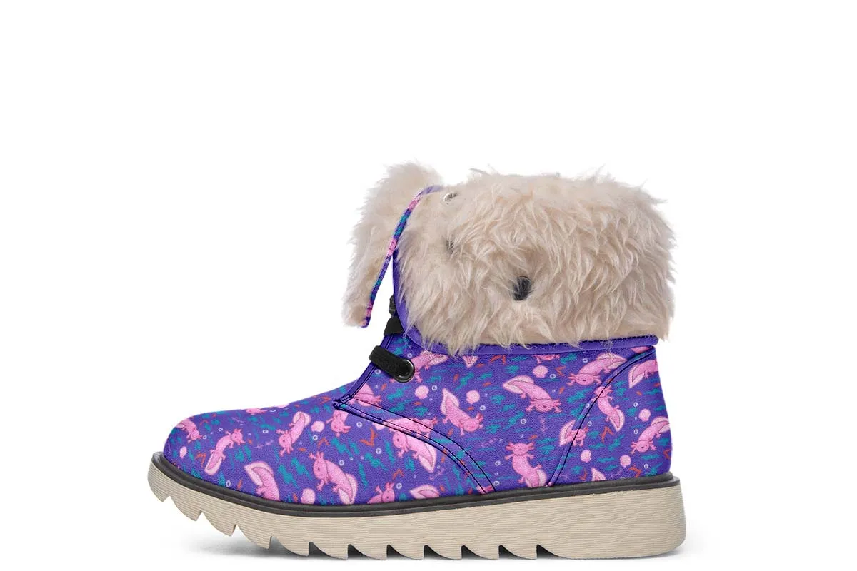 Cartoon Axolotl Polar Vibe Boots