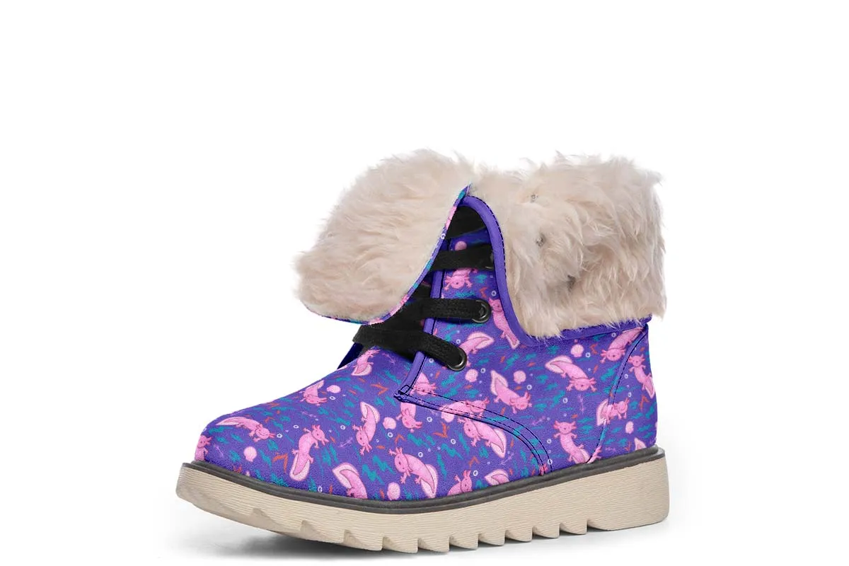 Cartoon Axolotl Polar Vibe Boots