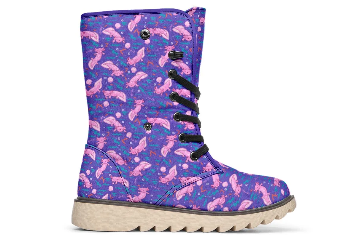 Cartoon Axolotl Polar Vibe Boots