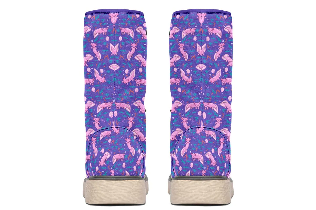 Cartoon Axolotl Polar Vibe Boots