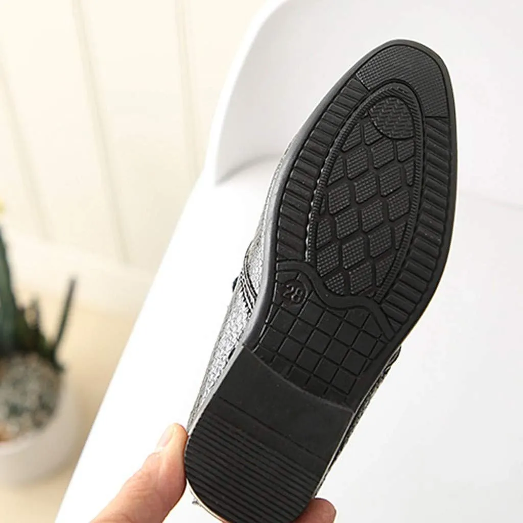 Children Kids xford Shoes Girls Boys Leather Dress Shoes Student School niform Lace-Up Shoes Loafer lats