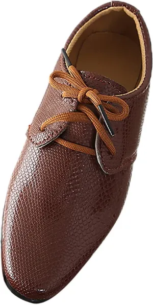 Children Kids xford Shoes Girls Boys Leather Dress Shoes Student School niform Lace-Up Shoes Loafer lats
