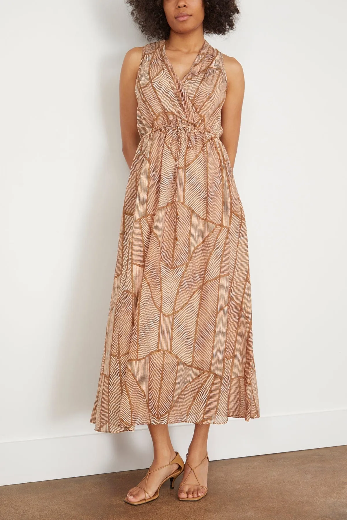 Darby Dress in Gold Geode