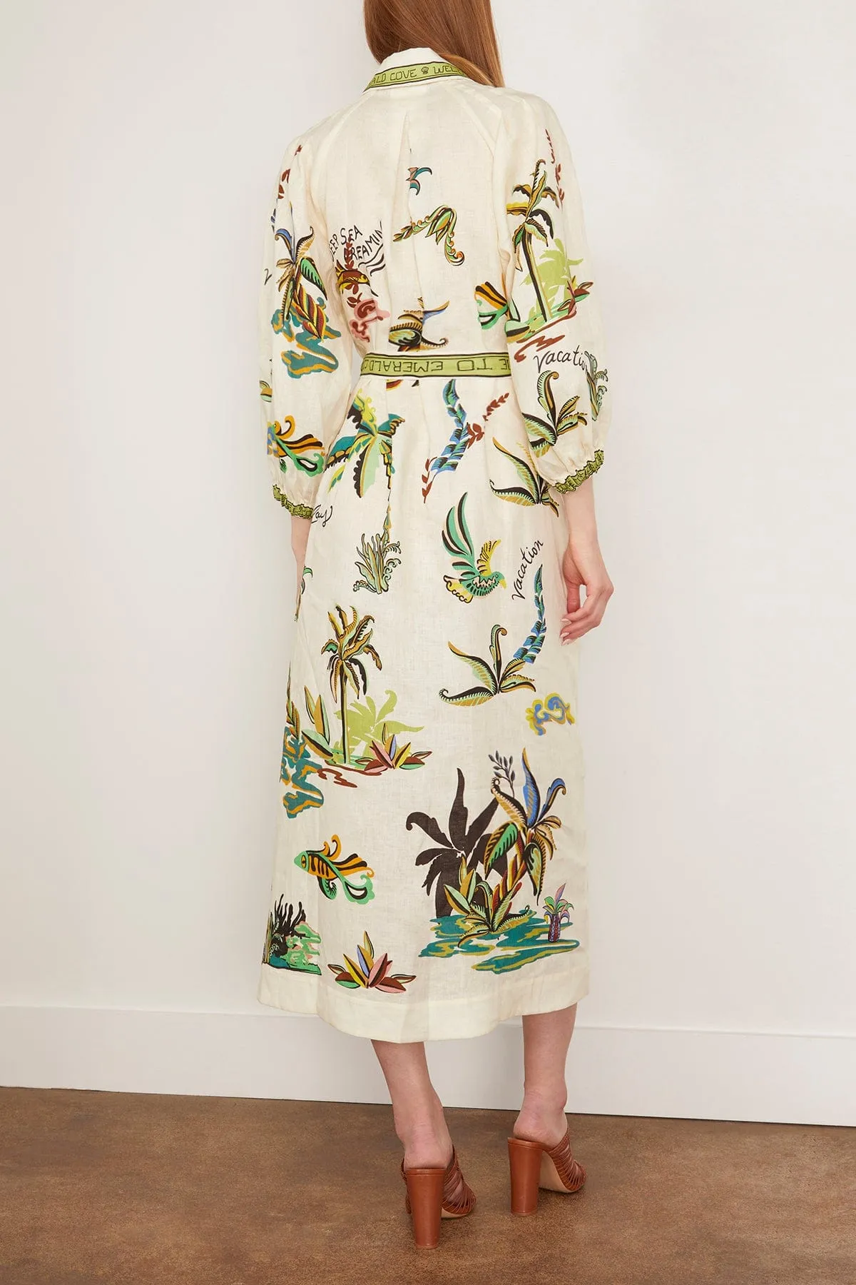 Day Dream Linen Shirtdress in Cream
