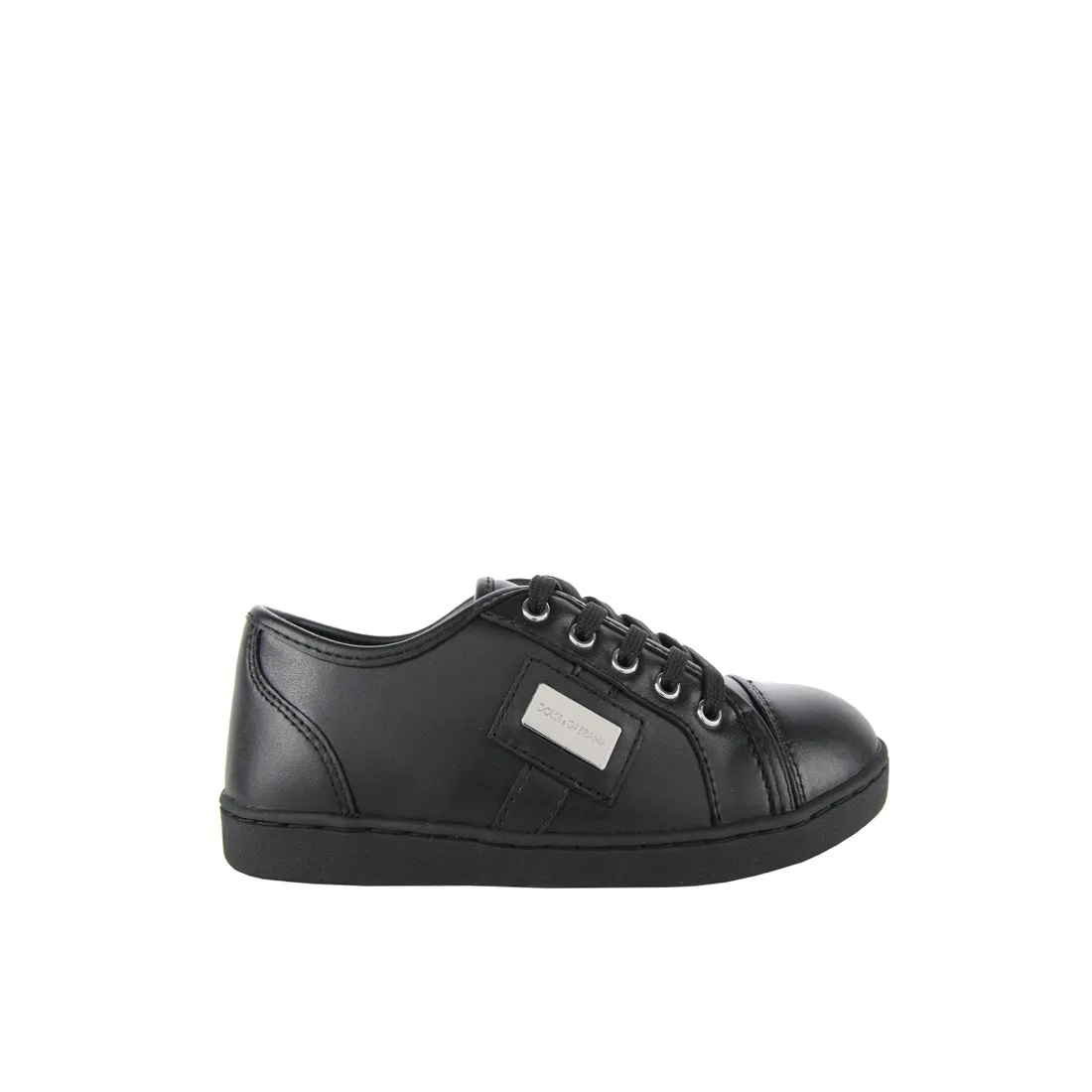 Dolce & Gabbana Nappa Leather Black Sneakers