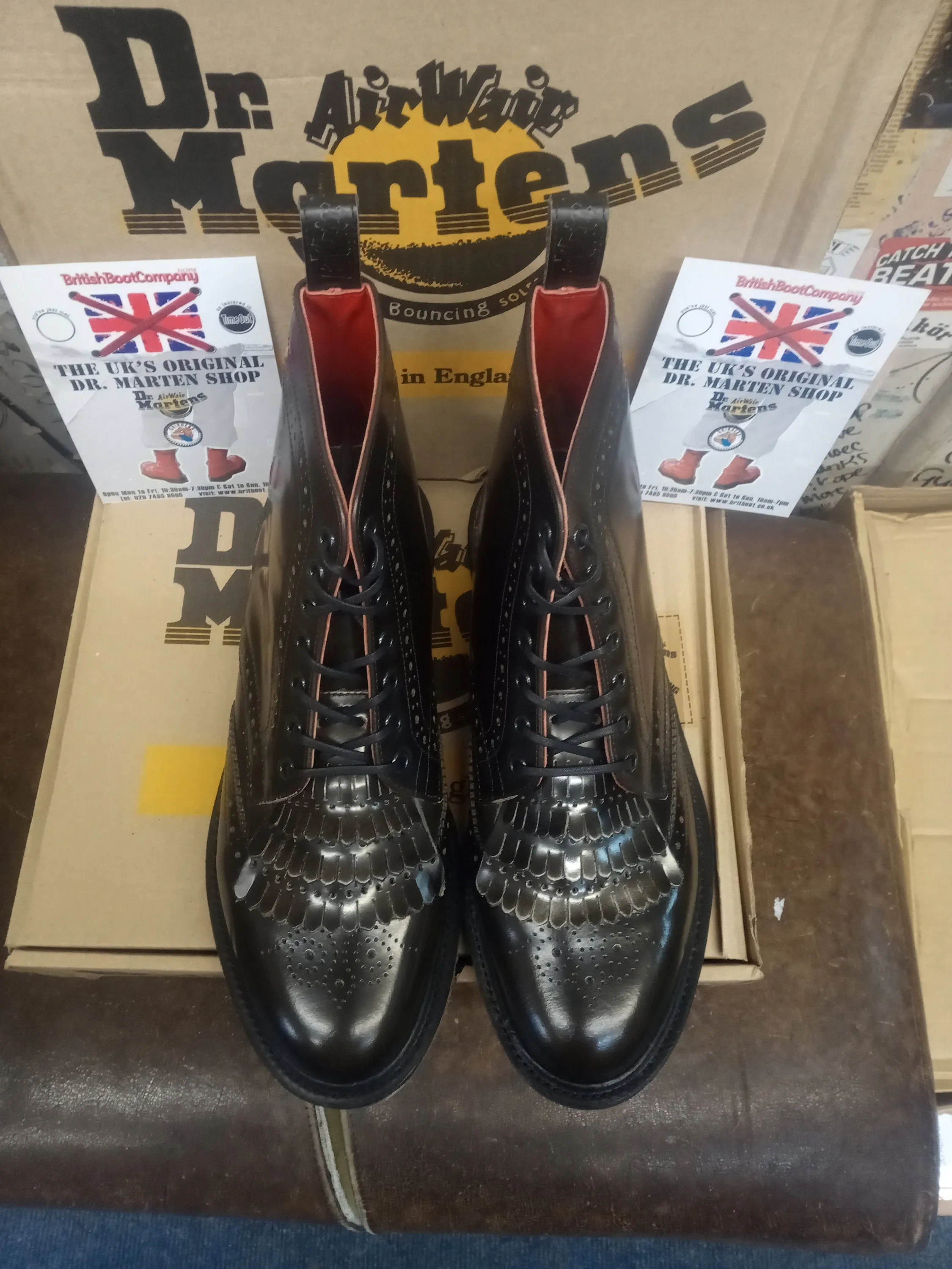 Dr Martens Ailee Brogue Boot Grey Rub Off Size 3
