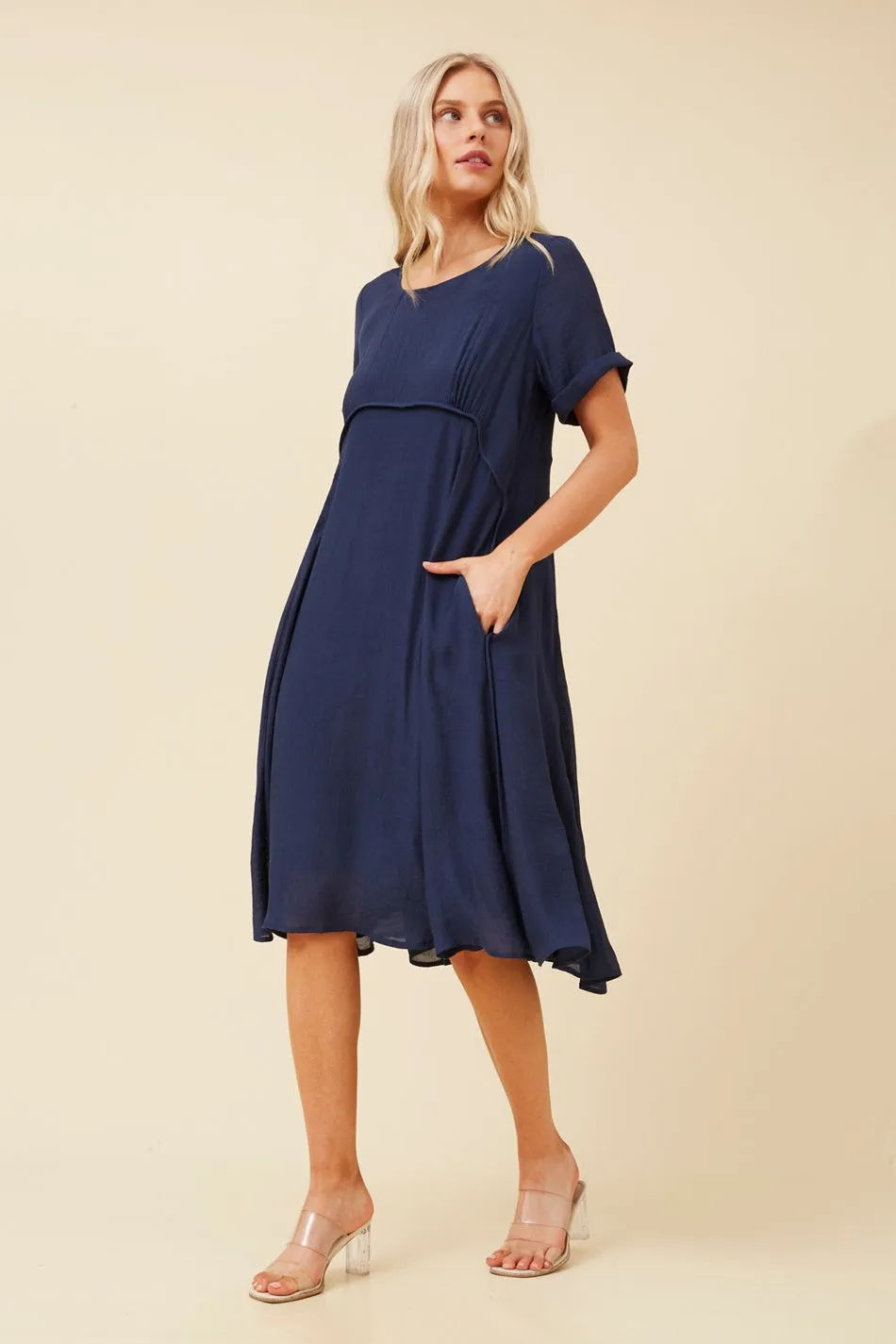DREE SOLID MIDI DRESS