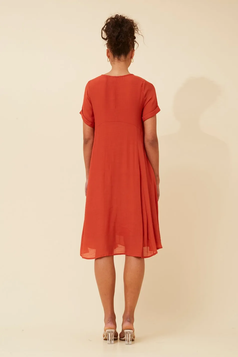 DREE SOLID MIDI DRESS