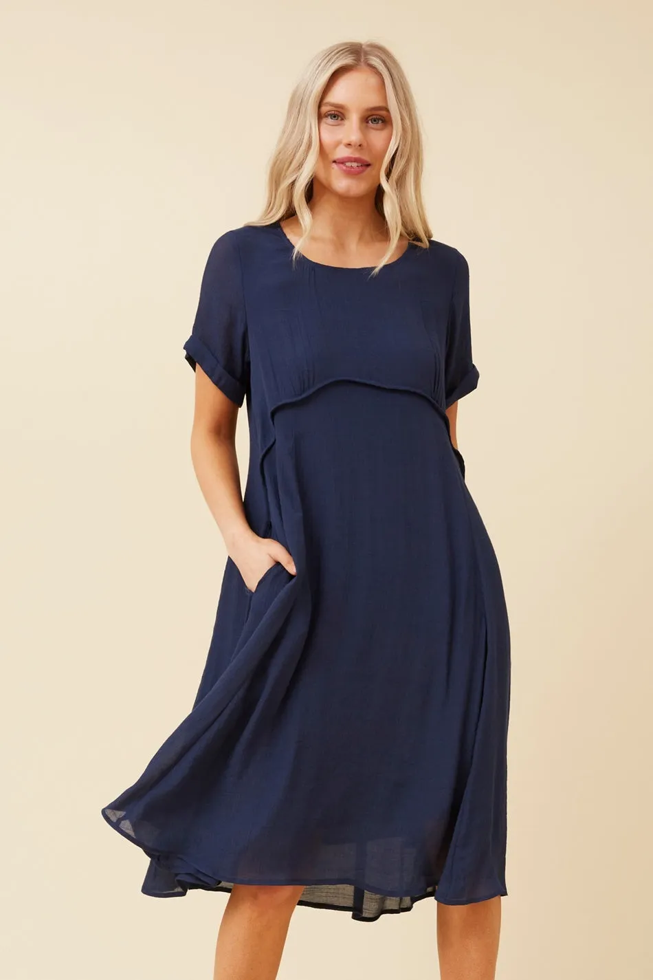 DREE SOLID MIDI DRESS