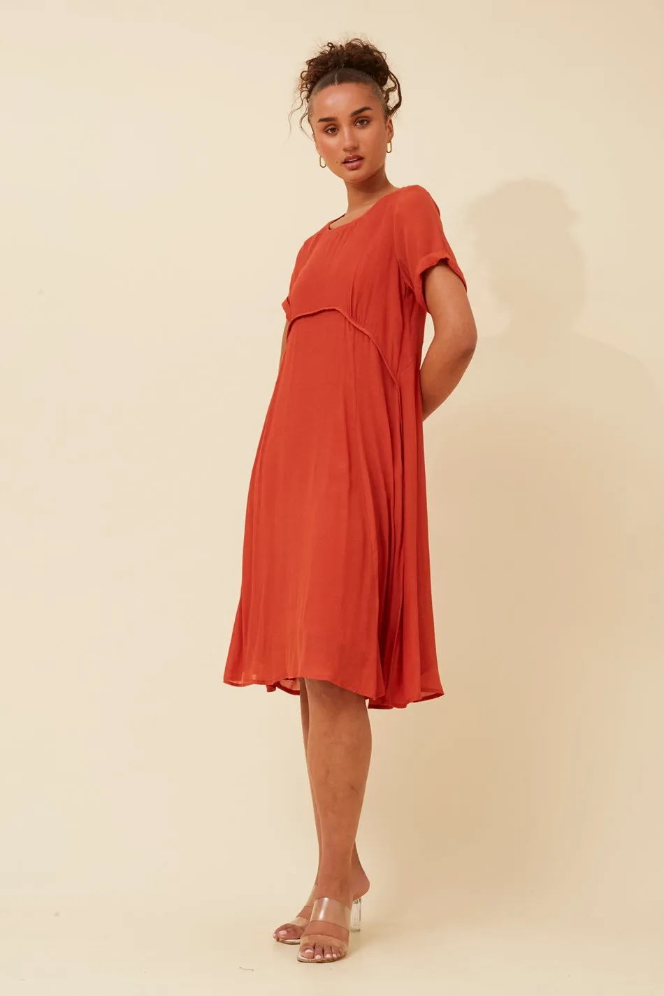 DREE SOLID MIDI DRESS