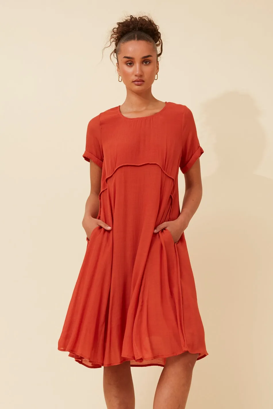 DREE SOLID MIDI DRESS