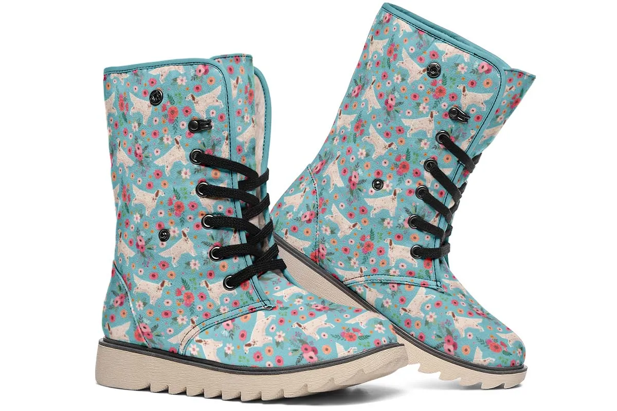 English Setter Flower Polar Vibe Boots
