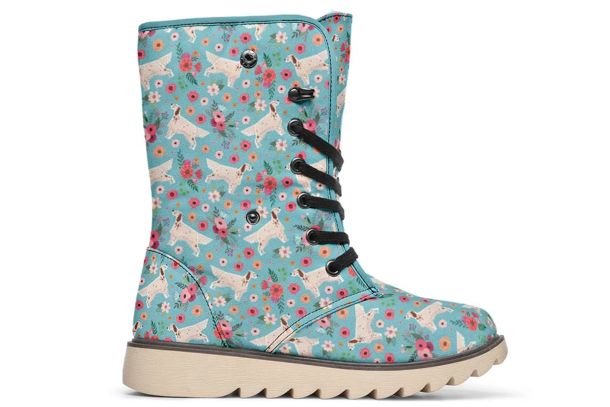 English Setter Flower Polar Vibe Boots