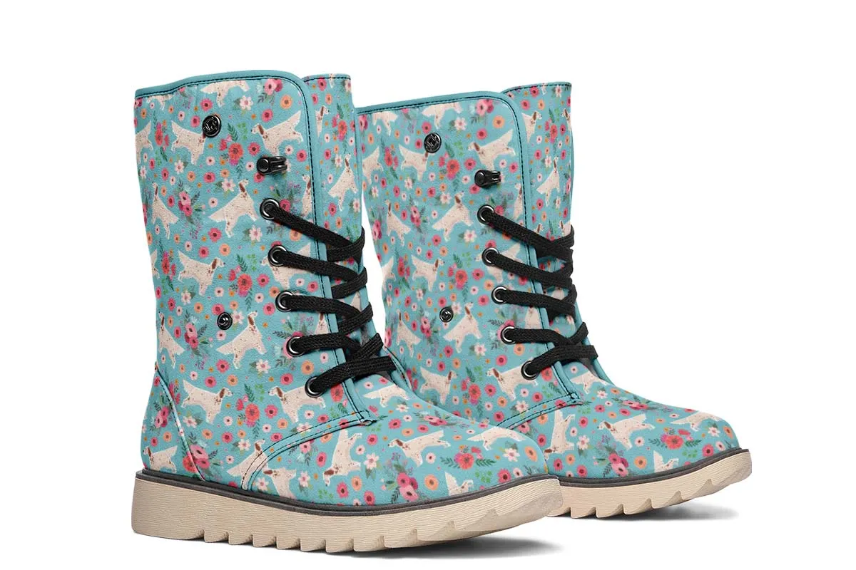 English Setter Flower Polar Vibe Boots