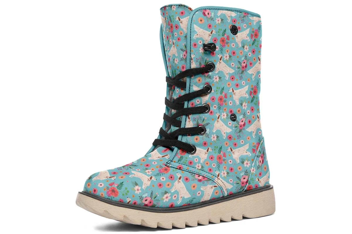 English Setter Flower Polar Vibe Boots