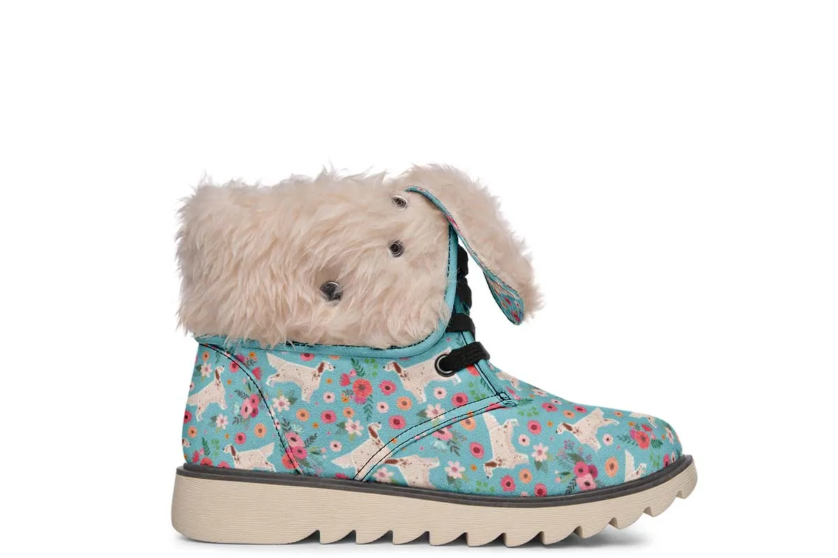 English Setter Flower Polar Vibe Boots