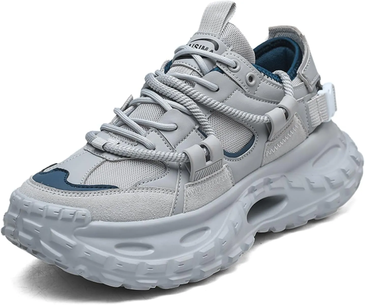 Fashion Chunky Sneakers for Men Height-Increasing Platform Casual Dad Shoes Comfortable Wedge Walking Driving Daily Sport Sneakers