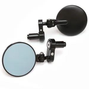Fit Ducati CNC Folding Round Bar End Mirrors