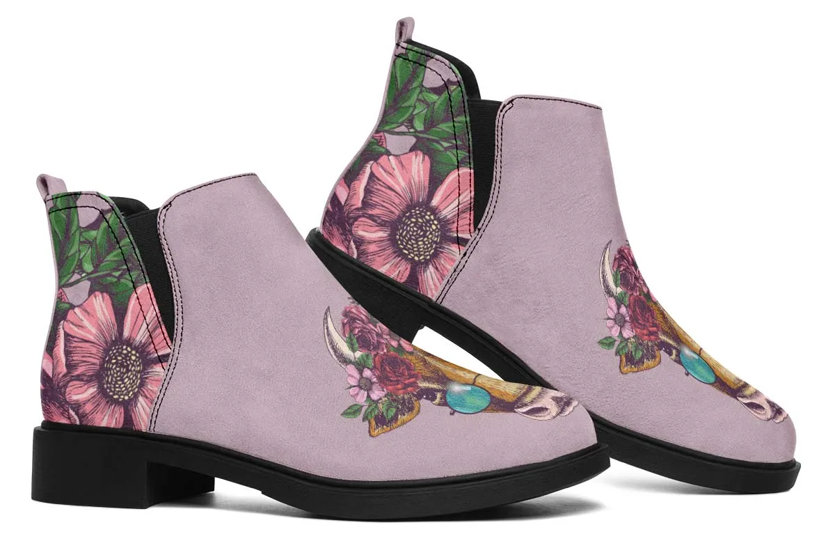 Floral Cow Neat Vibe Boots