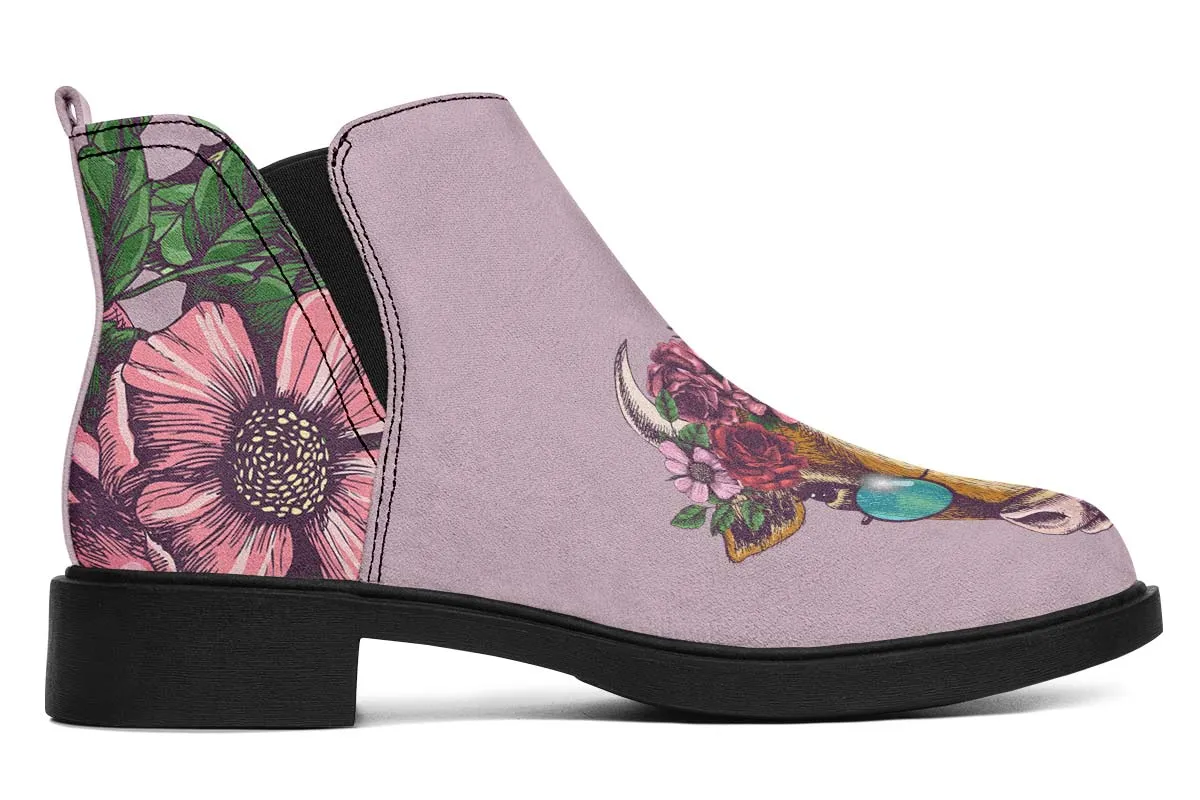 Floral Cow Neat Vibe Boots