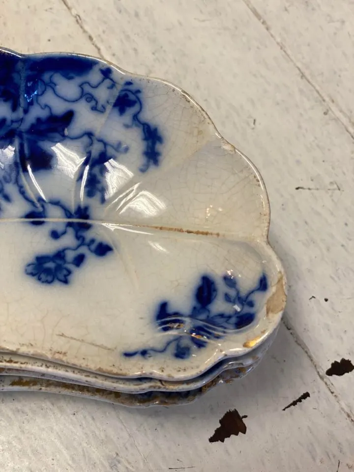 Flow Blue Bone Dish