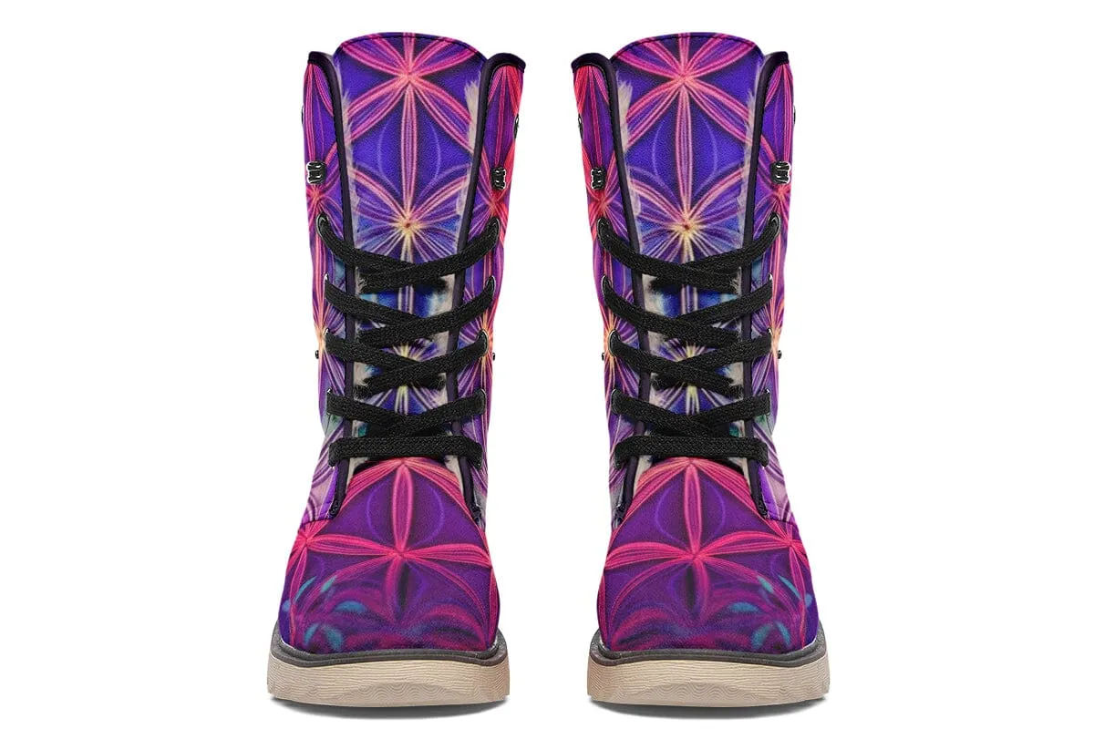Flower Life Purp Moon Boots