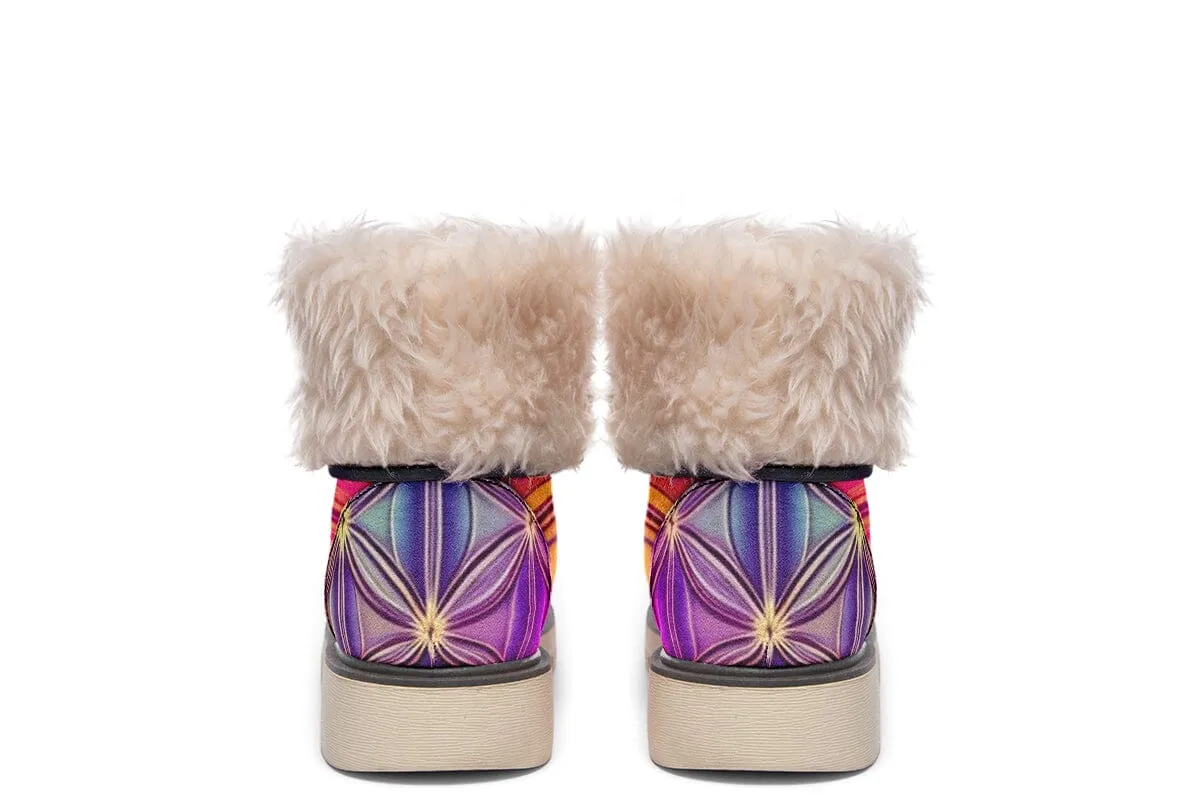 Flower Life Purp Moon Boots